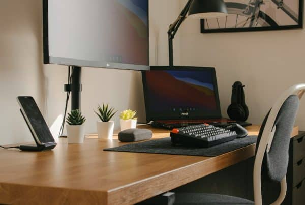 desk and workspace cleaning